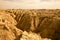 Panorama Point Overlook in Badland national park during summer sunset. Badland landscape South Dakota