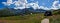 Panorama of Polish Tatra mountains