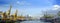 Panorama of the port of Singapore