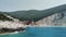 Panorama of Porto Katsiki beach at Lefkada, Ionian Islands, Greece