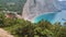 Panorama of Porto Katsiki beach at Lefkada, Ionian Islands, Greece