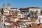 Panorama Porto Portugal. Cathedral and the Episcopal Palace.