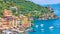 Panorama of Portofino town