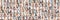 Panorama portrait collage of business people