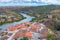 Panorama of Portuguesse town Mertola