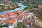 Panorama of Portuguesse town Mertola