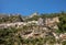 Panorama of Positano with houses climbing up the hill, Campania