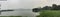 Panorama of Powai Lake Mumbai, India