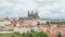 Panorama of Prague Castle from Petrin Gardens
