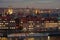 Panorama of Prague, at sunset - picture taken on the Letna Hill - Czech Republic