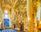 Panorama of the prayer hall of Minor Basilica, Arcos, Spain
