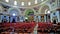 Panorama of the prayer hall of Rotunda, Mosta, Malta