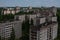 Panorama of Prypiat city, Chernobyl exclusion Zone. Chernobyl Nuclear Power Plant Zone of Alienation in Ukraine