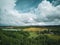 Panorama pskov nature hills water sky