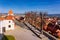 Panorama in Ptuj Castle on Old town in Slovenia