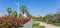 Panorama of the Puente de las flores bridge in Valencia