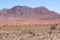 Panorama purple mountains orange desert, Namibia