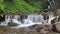 Panorama of the rainforest with cascades and waterfalls of Semuc Champey in