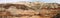 Panorama of the red rock formations