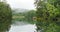 Panorama Reflecting the Lake and Surrounding Landscape of Unicoi State Park, Georgia