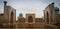 Panorama Registan Square with three madrasahs in Samarqand Uzbek