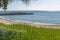 Panorama of resort of Loutra, Kassandra, Chalkidiki, Central Macedonia, Greece