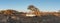 Panorama of rest camp and quiver tree forest at Garas