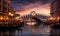 Panorama of Rialto Bridge, Venice