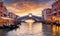 Panorama of Rialto Bridge, Venice