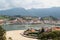 Panorama of Ribadesella beach, Spain