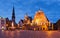 Panorama Riga Town Hall Square with House of the