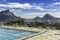 Panorama of Rio de Janeiro from the pool, Brazil