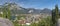 The panorama of Riva del Garda and Lago di Garda lake