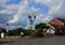 Panorama at the River Elbe in the Old Town of Lauenburg, Schleswig - Holstein