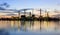 Panorama River and oil refinery factory