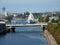 Panorama of the river Pregel in Kaliningrad