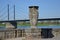 Panorama at the River Rhine in Duesseldorf, the Capital City of North Rhine - Westphalia