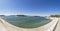 Panorama of River Rhone in Arles, France