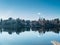 Panorama of the river Ticino in lombardy italy in the country of