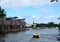 Panorama at the River Trave in the Hanse City Luebeck, Schleswig - Holstein