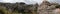 Panorama of Rocks of El Torcal de Antequera in Andalusia, Spain