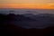 Panorama rocks of holy ground Mount Sinai on the sunrise