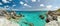 Panorama of rocky Bermuda coast