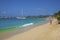 Panorama of Rodney bay in St Lucia, Caribbean