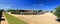 Panorama of Roman Amphitheatre at Archaeological Park in Xanten, UNESCO World Heritage Site, North Rhine-Westphalia, Germany