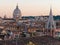 Panorama Rome san carlo al corso dome roof