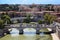 Panorama of Rome from Sant\' Angelo Castel