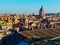 Panorama Rome view san carlo al corso dome