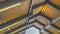 Panorama Roof of a pavilion in Eagle Mountain Utah viewed from the inside