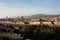 Panorama of the roofs of the city of Florence, the Tuscan capital, seen from the top of a small hill